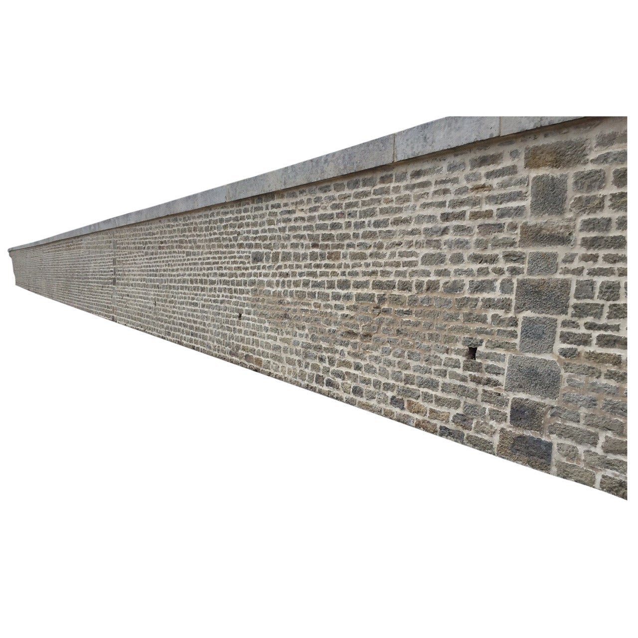 French Antique Limestone Wall Surround, 18th Century, France For Sale