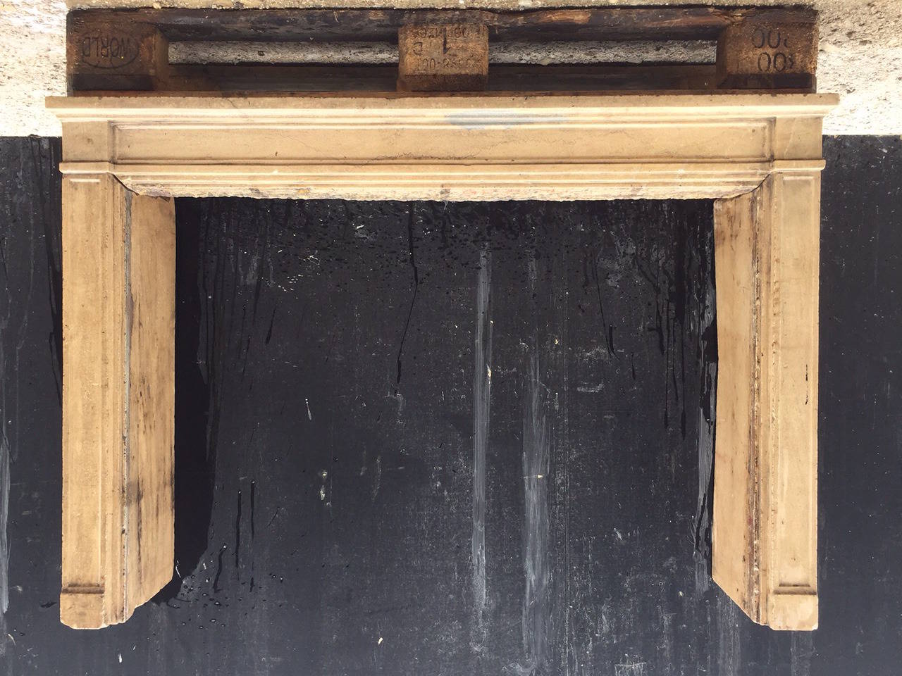 Stone French Louis Philippe Style Fireplace Hand-Carved, circa 1830s, France For Sale