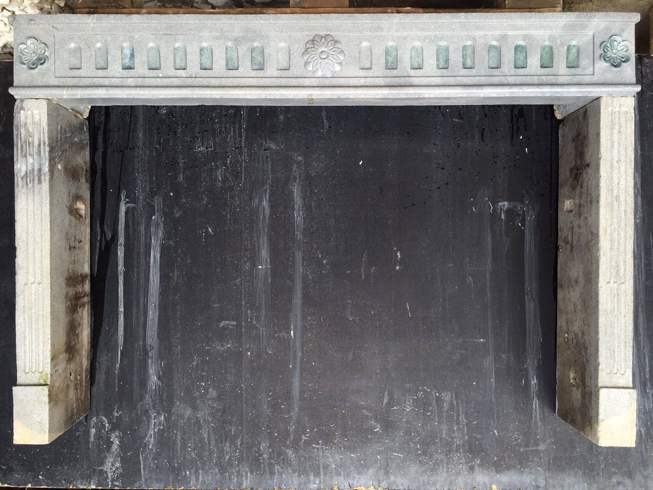 French Parisian Louis XVI Period Fireplace Rosette, circa 1790s, France