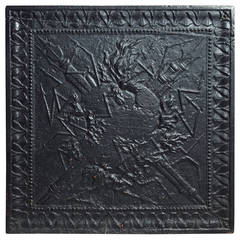 Original French Louis XVI Period Fireback "Armes de France," circa 1800s 7