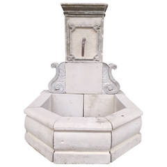 Riviera Coast Style Fountain in Limestone from France 2