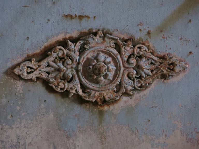 French Chateau Entry-Side Door Iron Handmade circa 1790s. Paris-France 3
