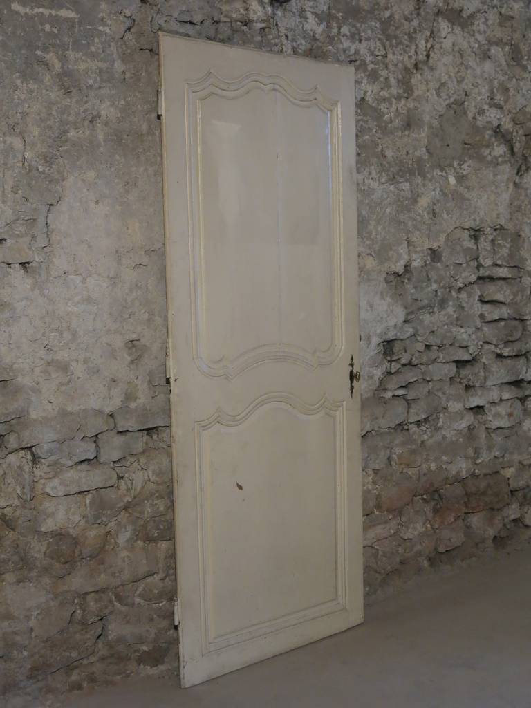 French Louis XV Period Door Hand Carved in Wood, 18th Century, France For Sale 2