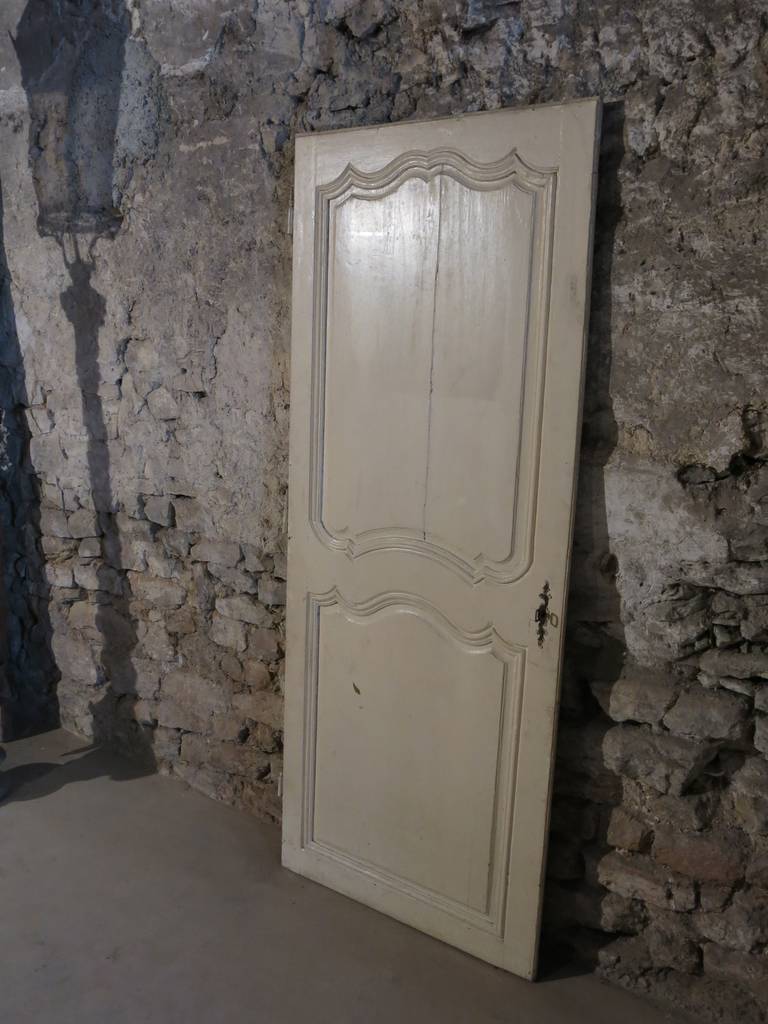 French Louis XV Period Door Hand Carved in Wood, 18th Century, France For Sale 3