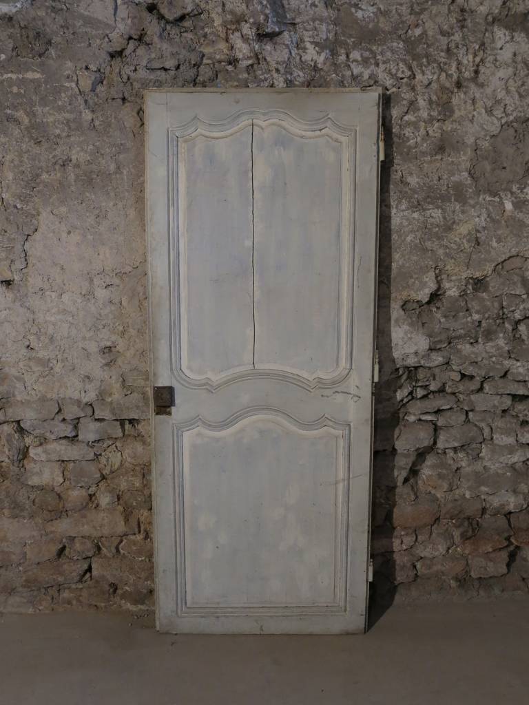 French Louis XV Period Door Hand Carved in Wood, 18th Century, France