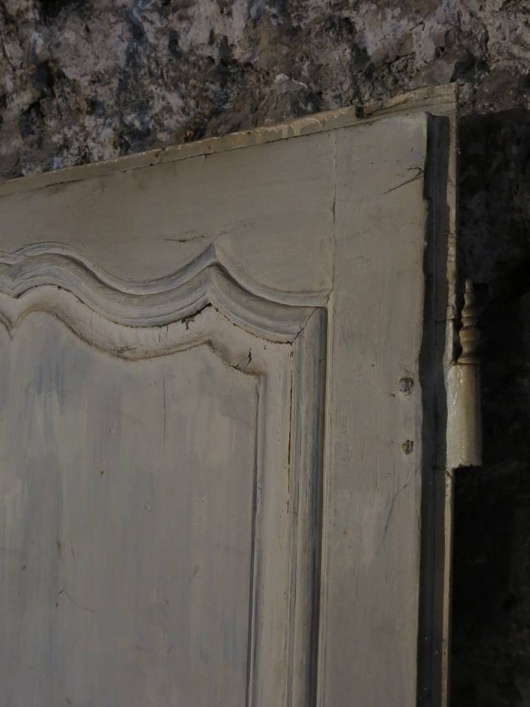 18th Century and Earlier French Louis XV Period Door Hand Carved in Wood, 18th Century, France For Sale