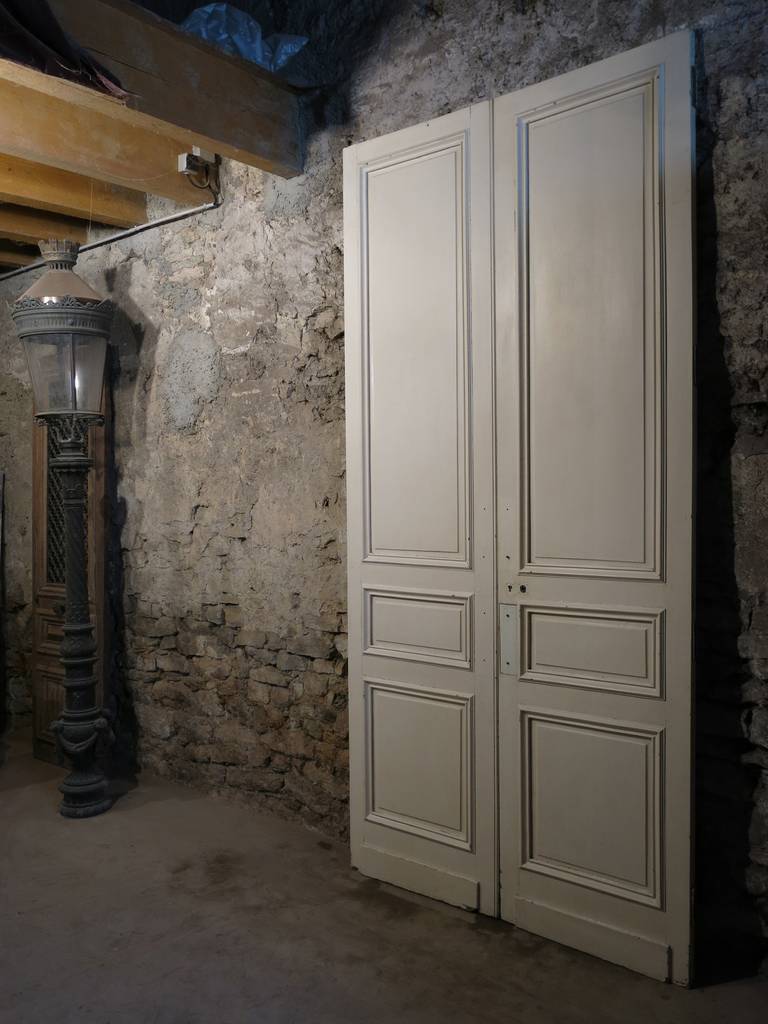 19th Century French Monumental, Louis XIII Style Doors in Wood, circa 1800s, Paris, France For Sale