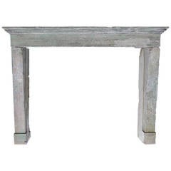 French Countryside Fireplace in Limestone, France, circa 1800s 5