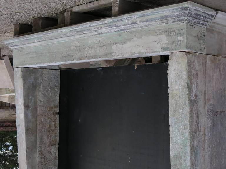 French Countryside Fireplace in Limestone, France, circa 1800s For Sale 1