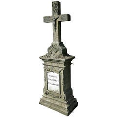 French Original Vineyard Calvary, 19th Century in France.