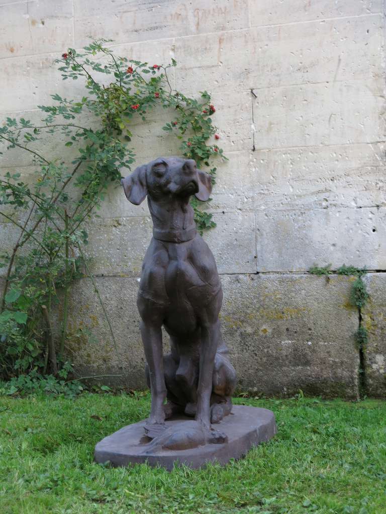 Val D'Osne French Style Statues in Iron 20th Century 4