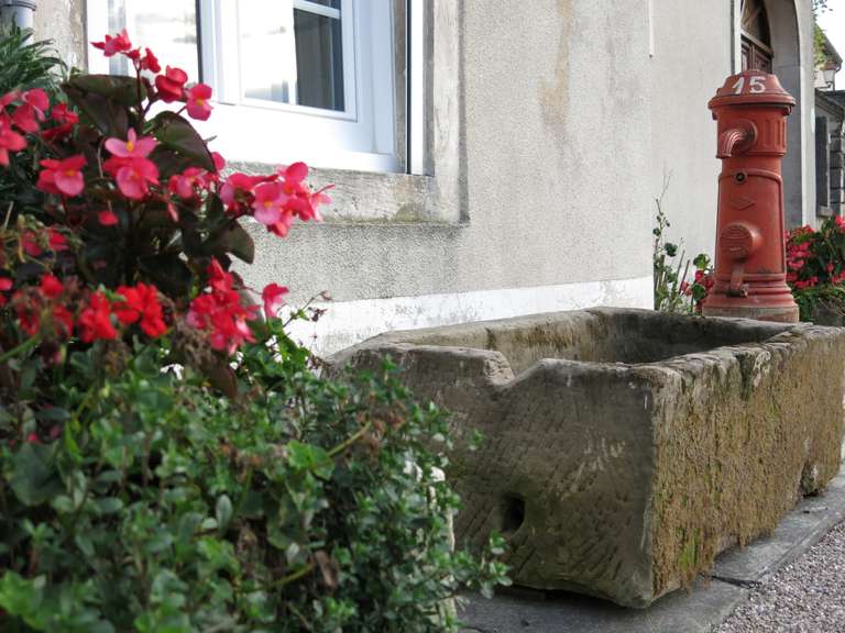 Rustic Fountain with Hydrant from France in Stone and Solid Iron, 19th Century, France For Sale