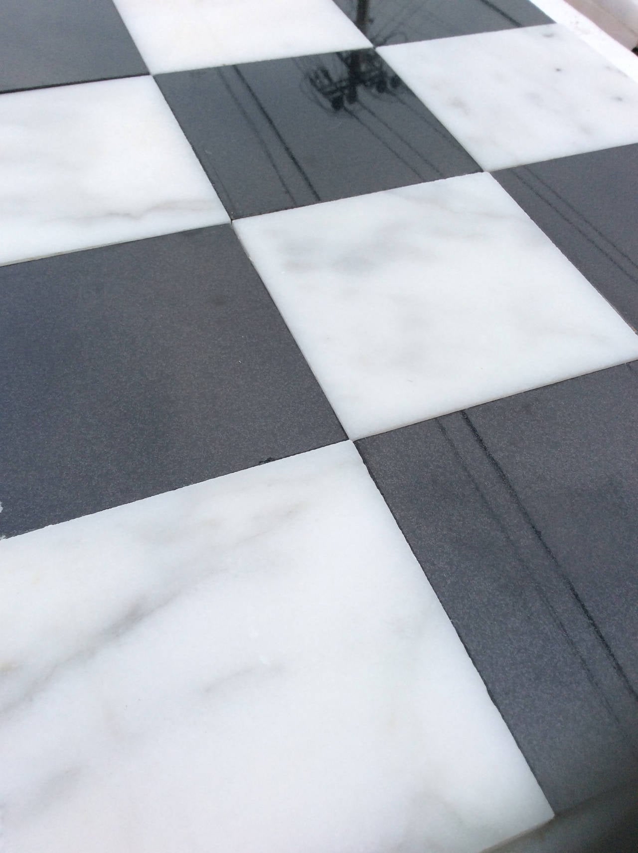 checkered marble floor
