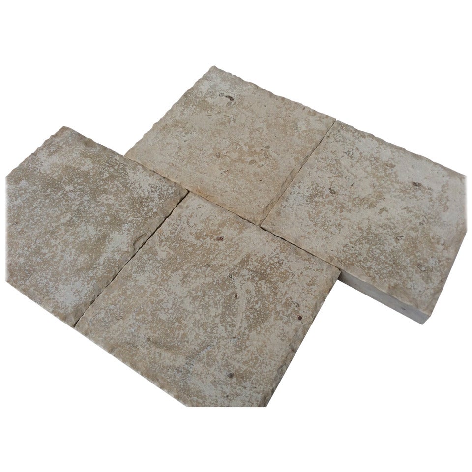 French Limestone Flooring Countryside Style, France For Sale