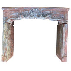 Louis XV Period Fireplace in Sandstone from France circa 1750s 9