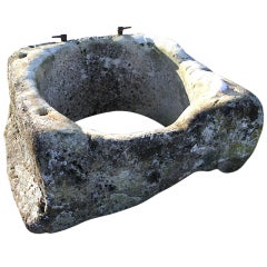 Antique Wishing well in limestone from France 18th century