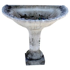 Vintage Birds bath in cast-stone from France 20th century