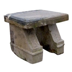 Antique Garden bench in limestone from France 18th century