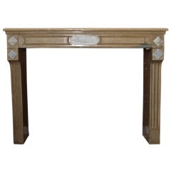 French Antique Fireplace Louis XVI Style from Burgundy Did "Pierre Marbriere"