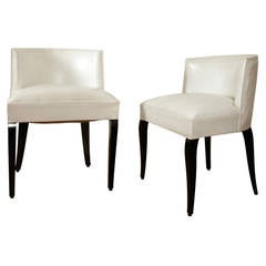 Pair of Modernist Chairs by Jacques Adnet, 1930s 1