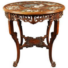 Antique Gueridon Table Attributed to Gabriel Viardot, Late 19th Century