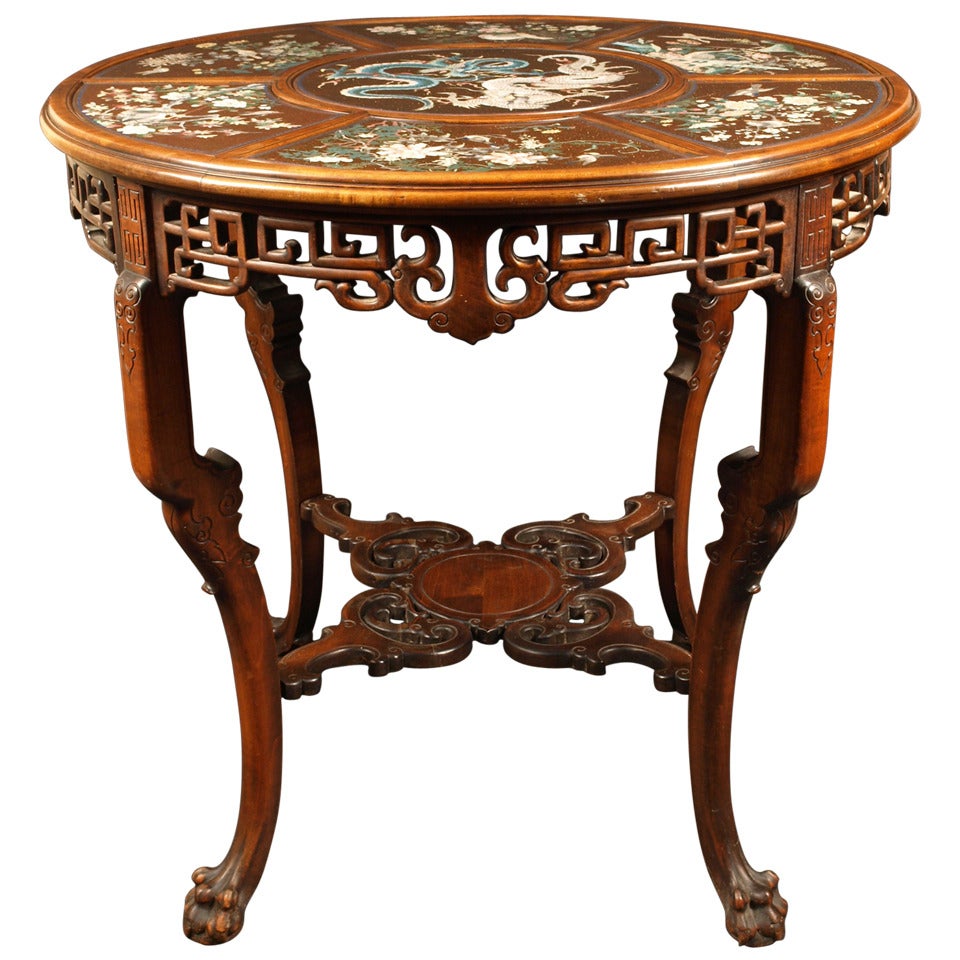 Gueridon Table Attributed to Gabriel Viardot, Late 19th Century For Sale