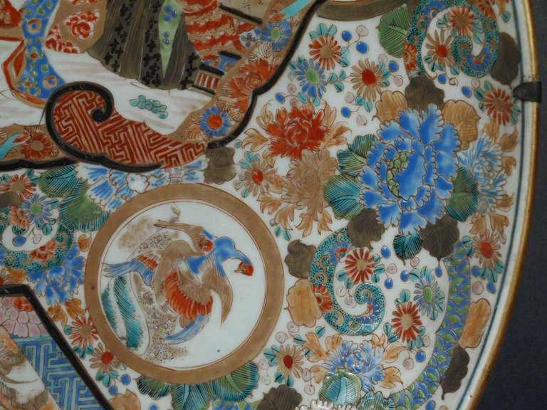 Porcelain Japan, Pair of Large Imari Charger.