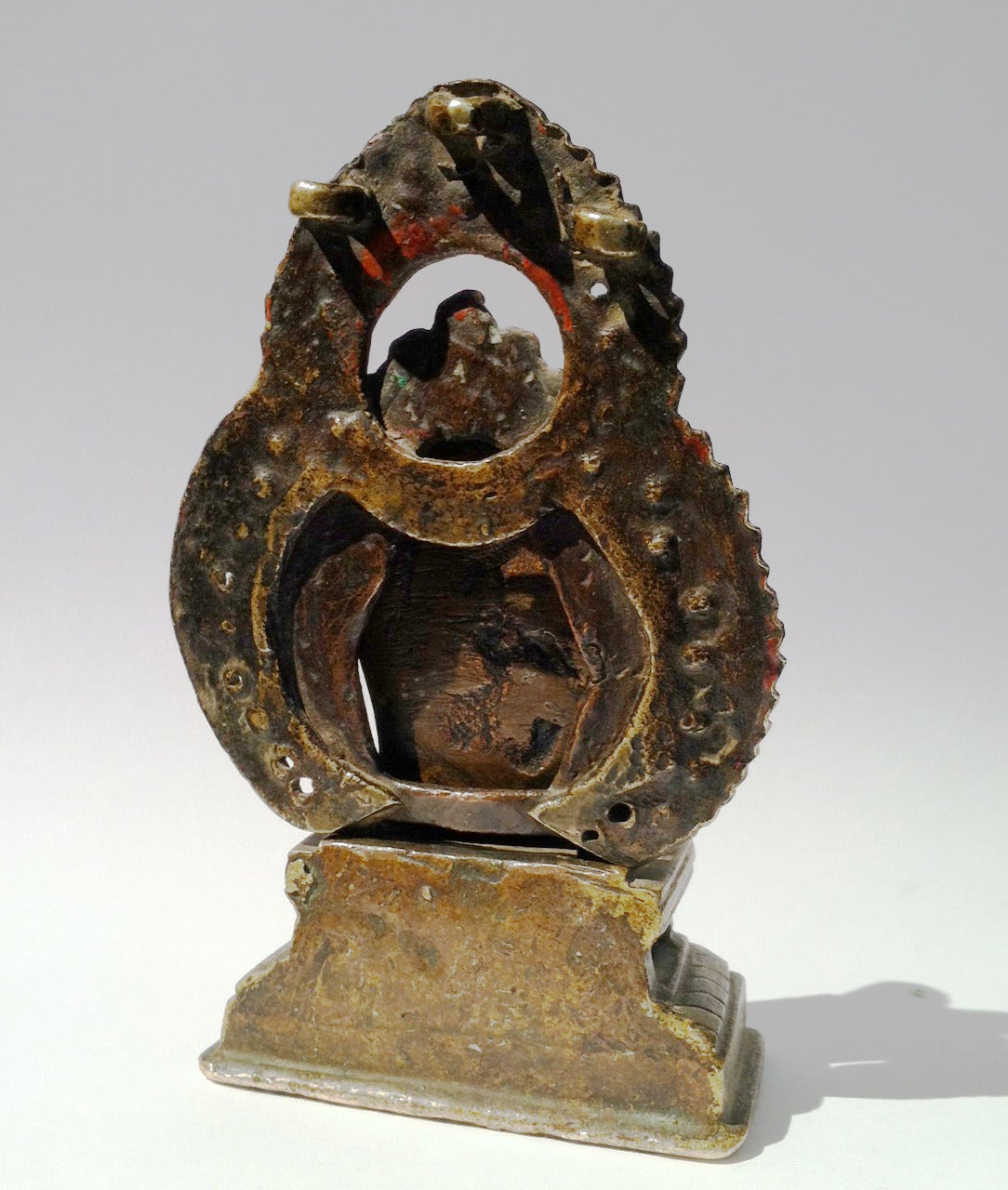 18th Century and Earlier Bronze Buddha, 17th or 18th Century