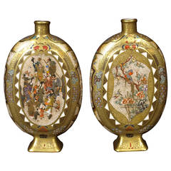 Japan, Pair of Vases by Meizan, Meiji Period