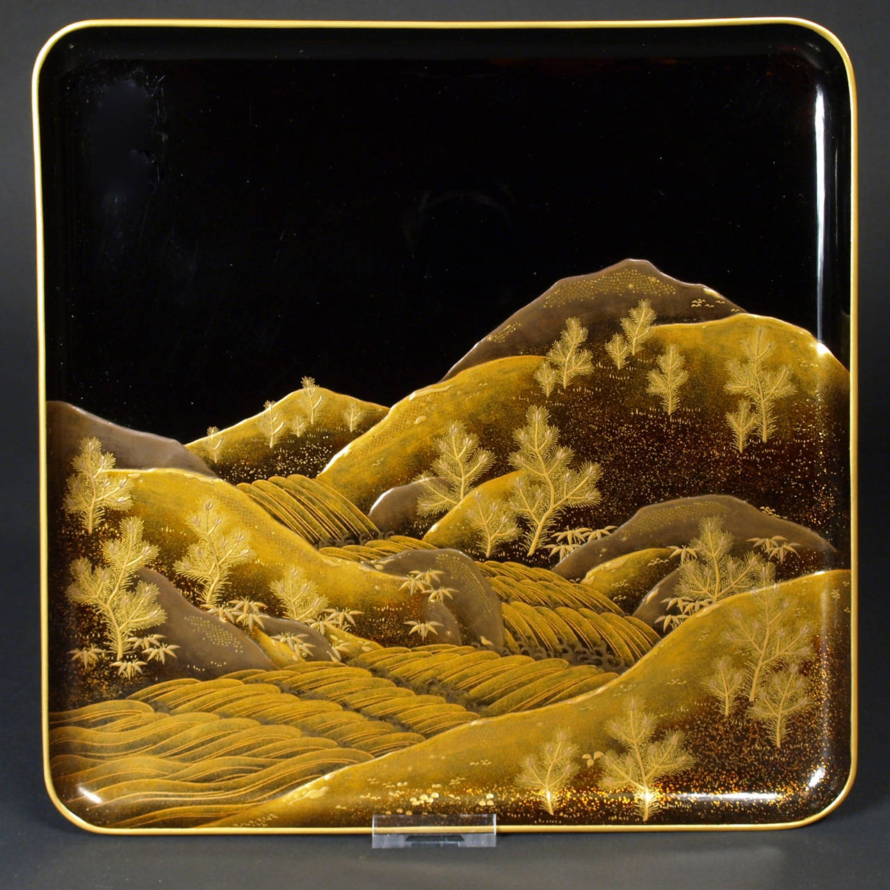 20th Century Set of Japanese Lacquer Trays, circa 1920