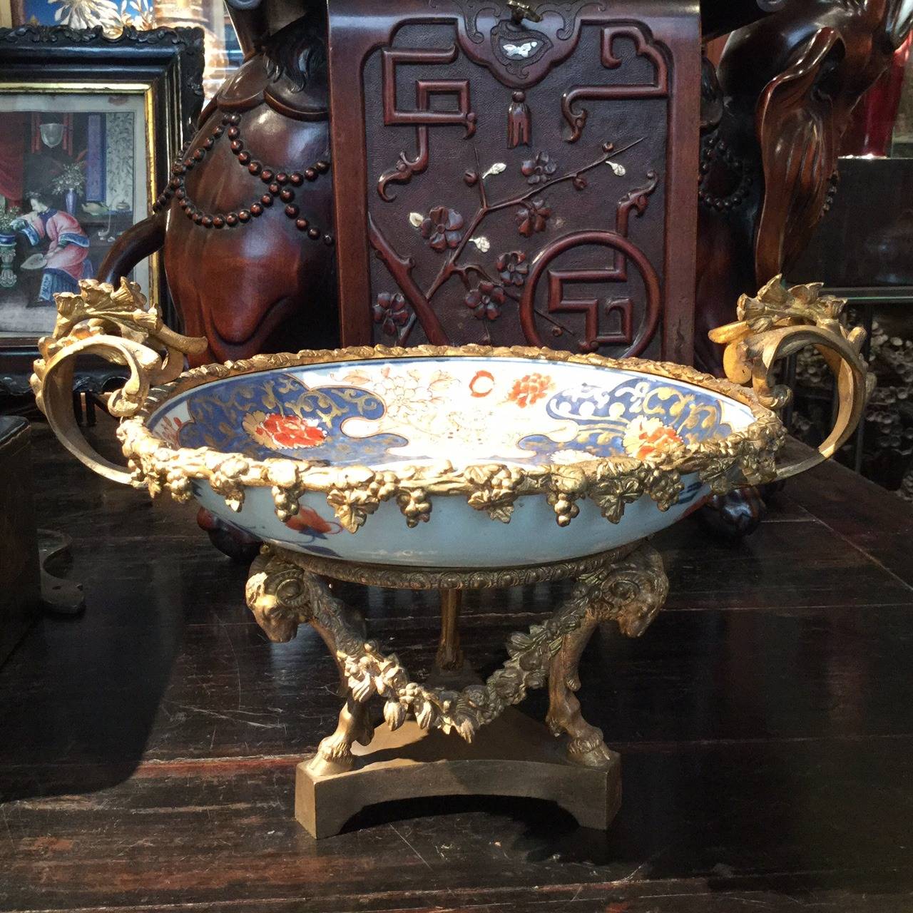 Chinese 18th Century Bowl with French 19th Century Mount For Sale 6