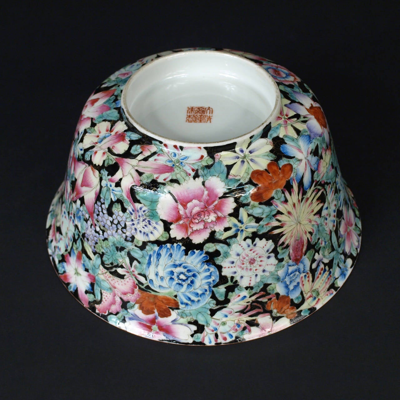 Qing Chinese Millefiori Porcelain Bowl, circa 1900