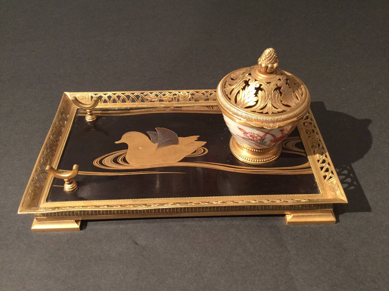 French France, Japonism, Inkwell Ecritoire For Sale