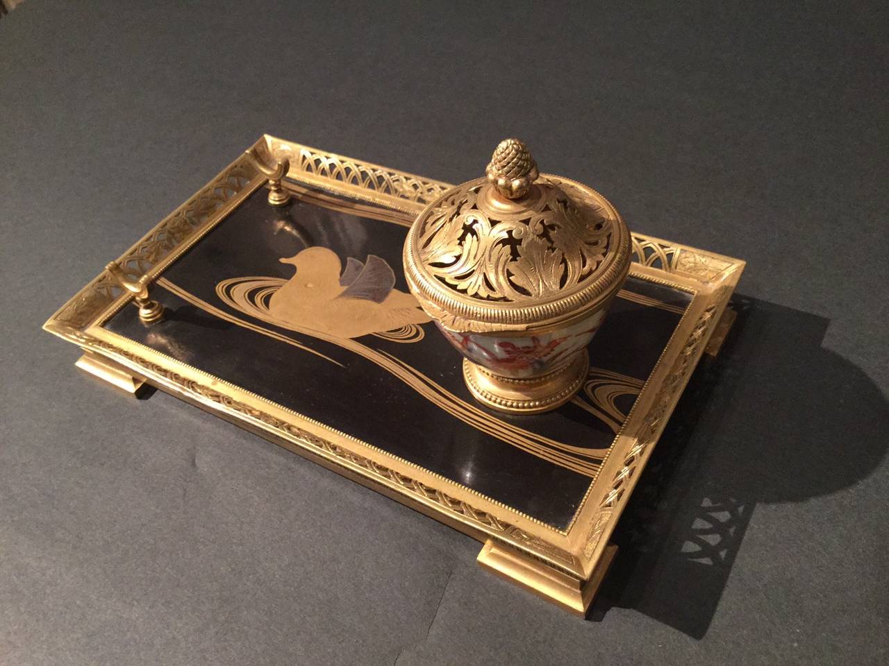 France, Japonism, Inkwell Ecritoire In Good Condition For Sale In Paris, FR