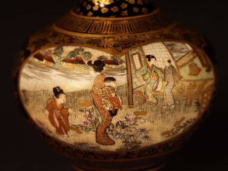 Japan, A Satsuma Vase Signed by Kinkosan 1