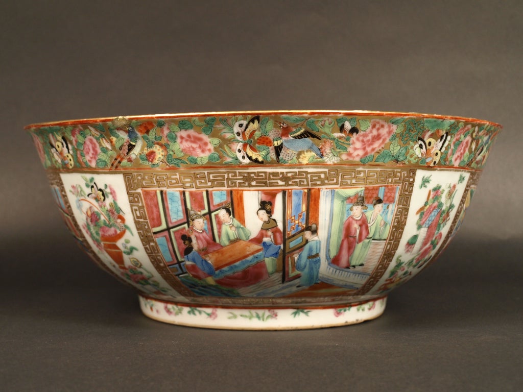 Cantonese Punch Bowl For Sale 2