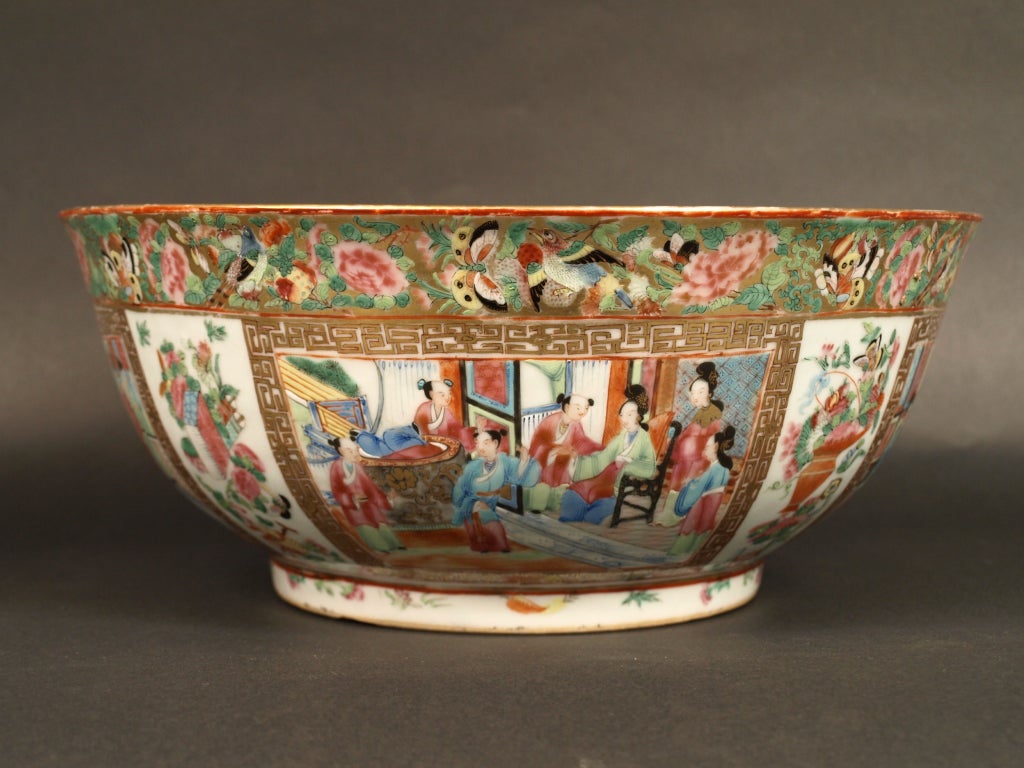 Cantonese Punch Bowl For Sale 3