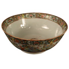 Large Cantonese Punch Bowl