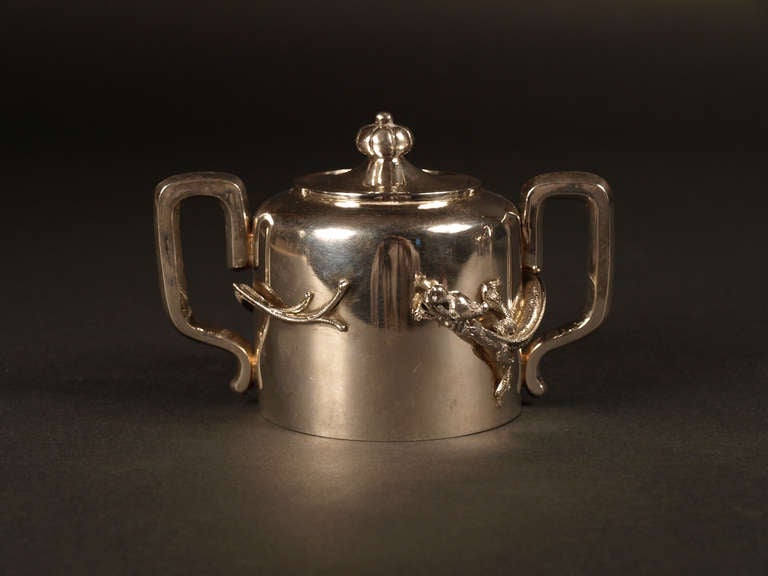 Shanghai Chinese  Silver Set by Luan Hing and the Aka China Jewelry, circa 1900 1