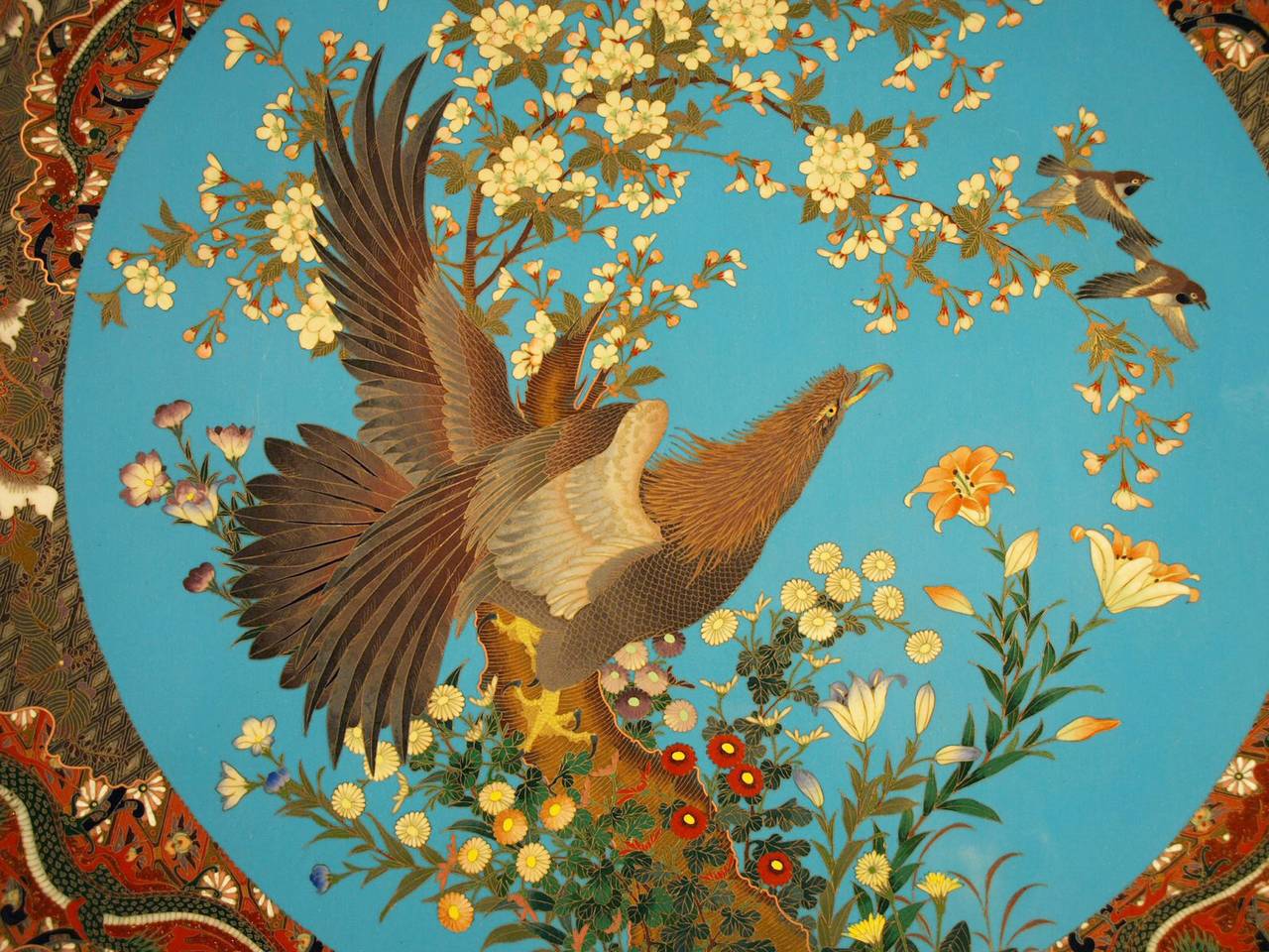 Japanese Cloisonné Charger