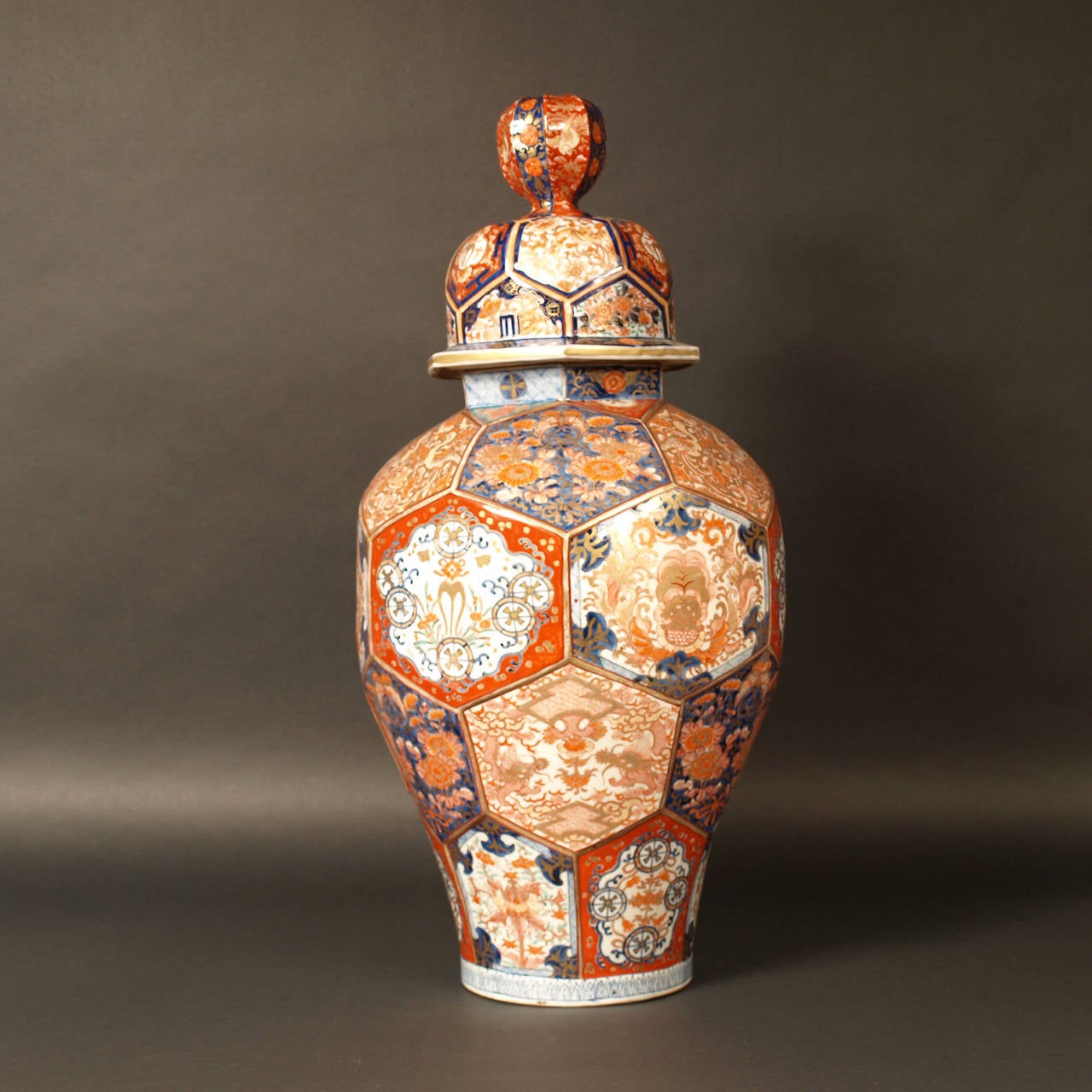 Hand-Painted Japan, Arita, Imari, Vase, Mid-19th Century For Sale