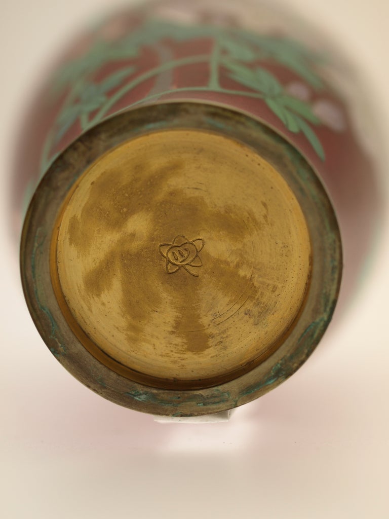 Japanese Cloisonné Vase, Meiji Period, Circa 1900 For Sale