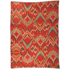 Antique Ikat Hanging or Cover, Central Asia