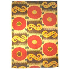 Antique Ikat Hanging or Cover, Central Asia