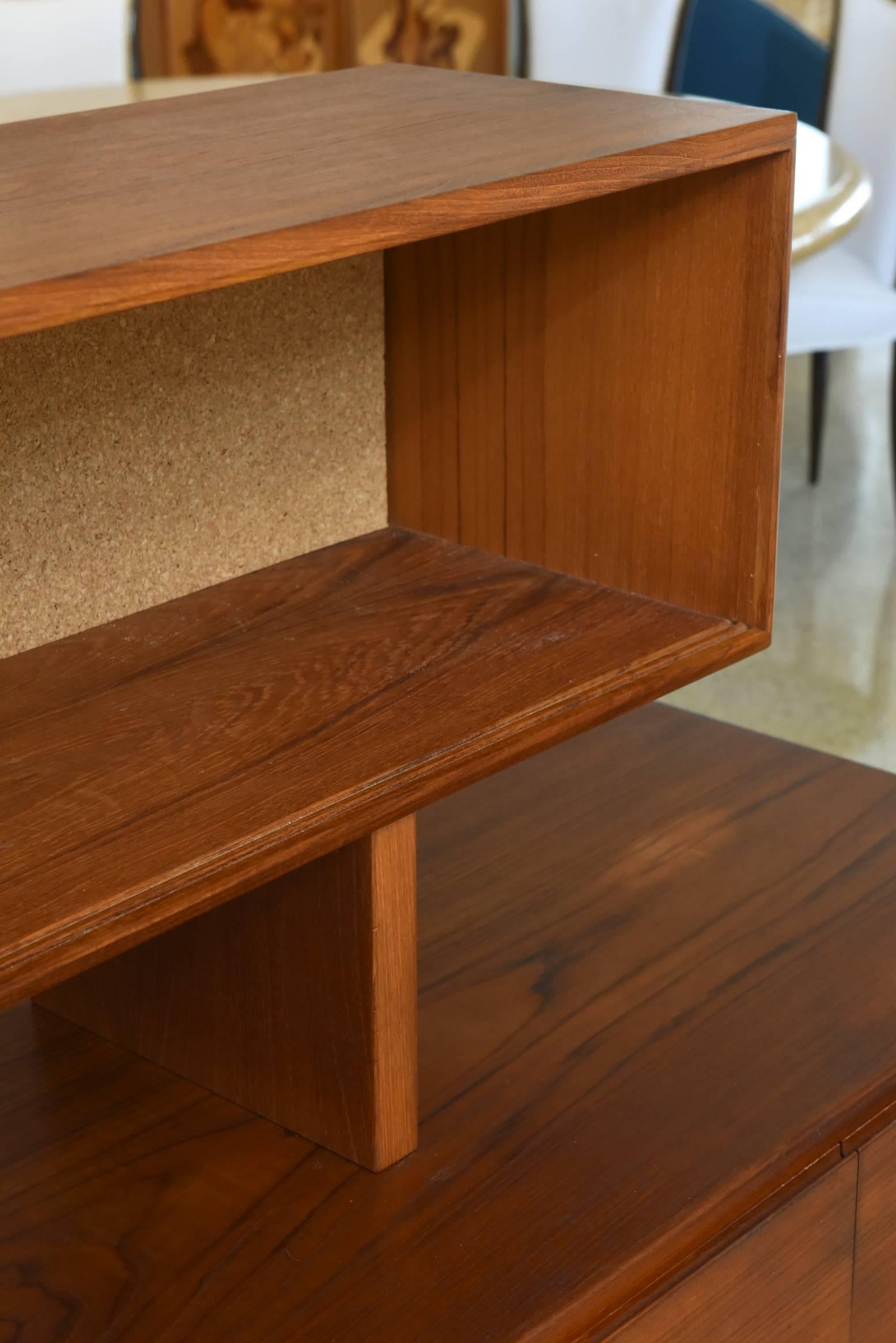 Bodil Kjaer Danish Teak Sideboard Manufactured by E. Pedersen and Sons, 1950s 3