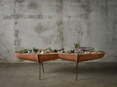 John Follis Architectural Pottery Terracotta "Peanut" Planter, 1950