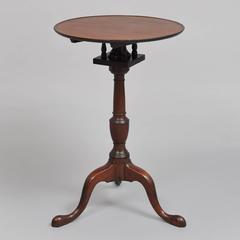 Chippendale Mahogany Dish Top Candle Stand, Pennsylvania, circa 1770s