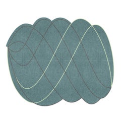 Tapis « Twist » de Driade en tencel et laine, design avant-gardiste, 2017