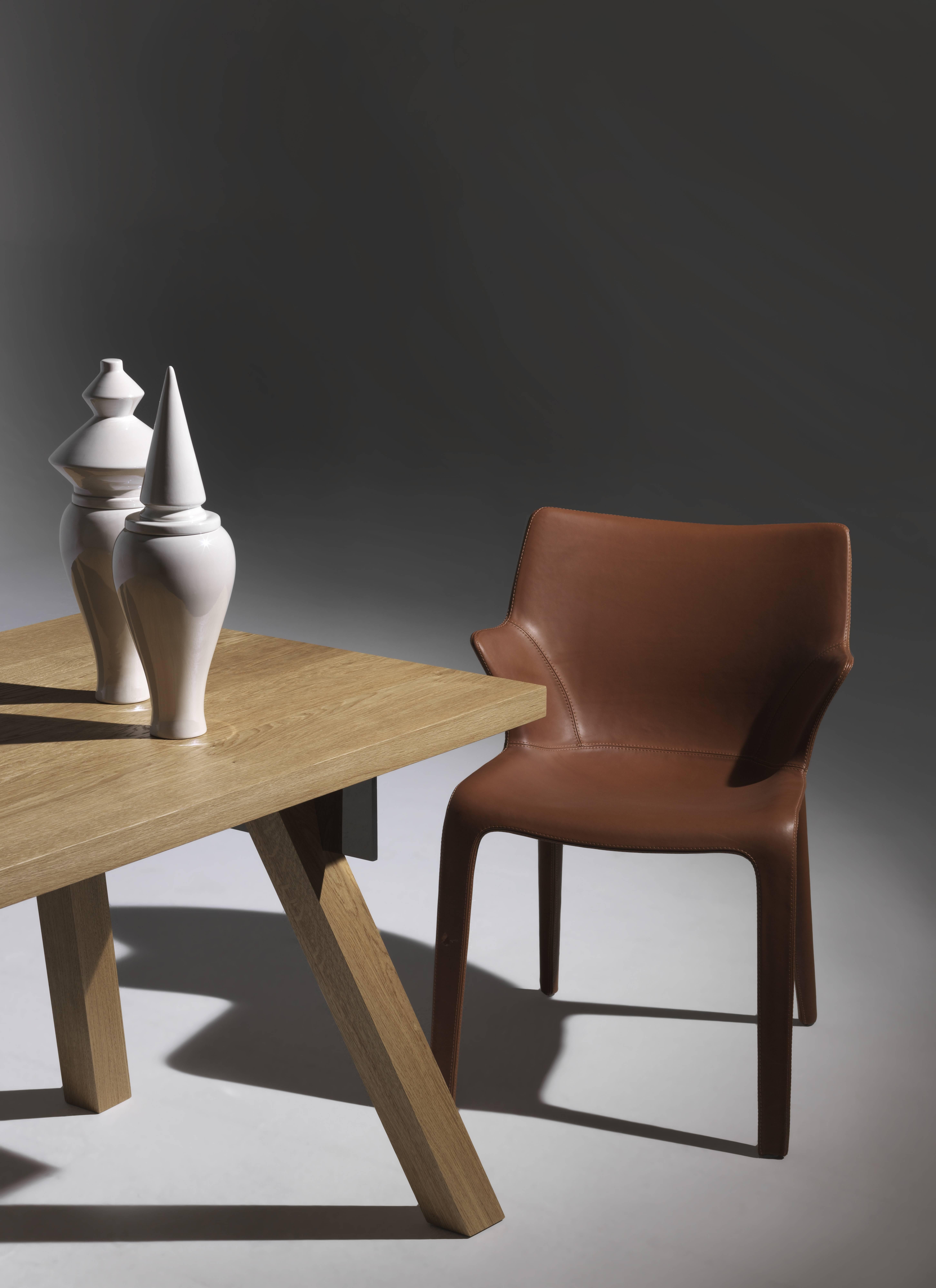 Brossé Table Torquemada en chêne brossé conçue par Philippe Starck pour Driade, 2017 en vente