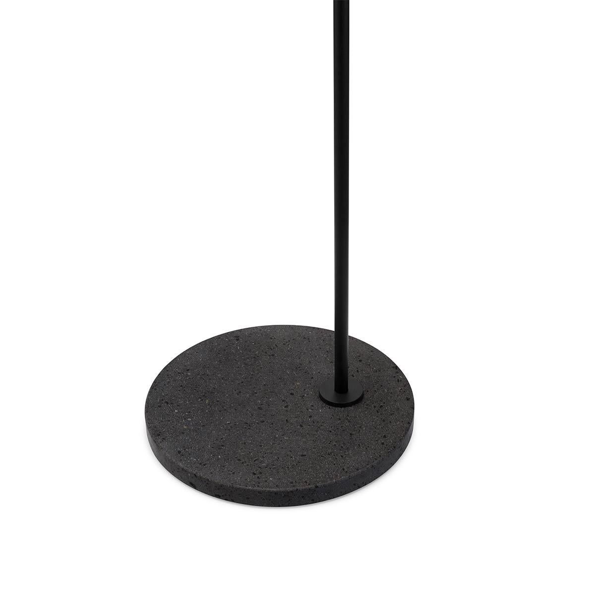 For Sale: Black (Black Lava Base) FLOS IC Lights F1 Outdoor Floor Lamp by Michael Anastassiades 2